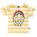 Minti S14 Baby Tee Sleepy Cloud Yellow Stripe